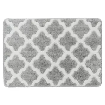 коврик для ванной IDDIS Basic 50х70см полиэстер серый