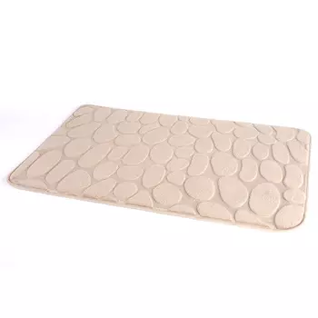 коврик для ванной OFELIS Камни 50х80см бежевый