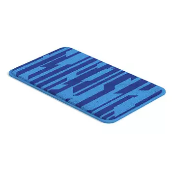 коврик для ванной OFELIS Зигзаг 50х80см синий