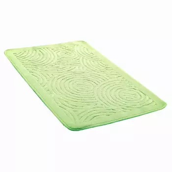 коврик для ванной PRIMA NOVA Круги 80х50см хлопок зеленый