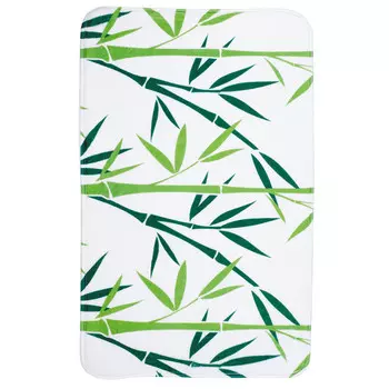 коврик для ванной TATKRAFT Green Bamboo 50x80см полиэстер белый