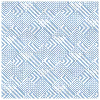 коврик для ванной ВИЛИНА Геометрия 65х150см ПВХ синий