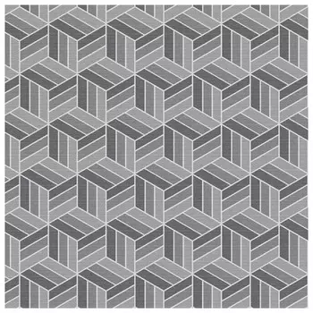 коврик для ванной ВИЛИНА Элемент Кубы 65х120см ПВХ серый