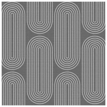 коврик для ванной ВИЛИНА Элемент Ретро 65х120см ПВХ круги серый