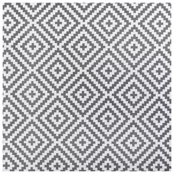 коврик для ванной ВИЛИНА Элемент Ромбы 65х120см ПВХ тёмно-серый