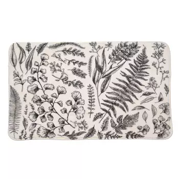коврик для ванной VITARTA Гербарий 50х80см бежевый