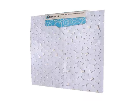 коврик для ванны, 54х53,5 см, антискользящий, белый