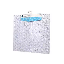 коврик для ванны, 54х53,5 см, антискользящий, прозрачный