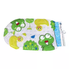 коврик для ванны, 69х39 см, антискользящий, утята и лягушата