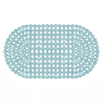 коврик для ванны ВИЛИНА Капля 38х67см антискользящий дымчато-голубой