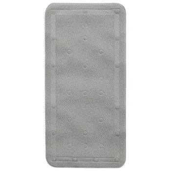 коврик для ванны ВИЛИНА Лотос массажный 43х90см антискользящий серый