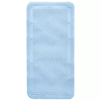 коврик для ванны ВИЛИНА Лотос массажный 43х90см антискользящий небесно-голубой