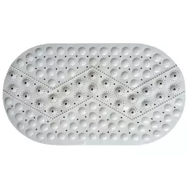 коврик для ванны VITARTA антискользящий 69,5x39см серо-голубой