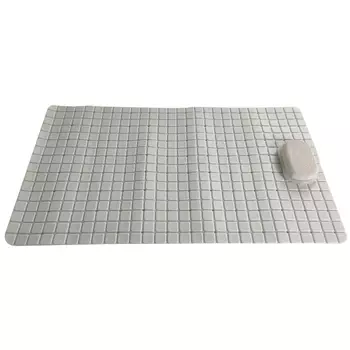 коврик для ванны VITARTA антискользящий 69x39см серый с пемзой