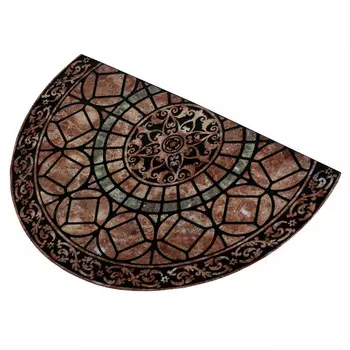 коврик JOY HOME Готика 58х88см полукруглый флокированный полиэстер, резина