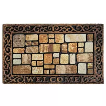 коврик JOY HOME Касл 45х75см флокированный полиэстер, резина