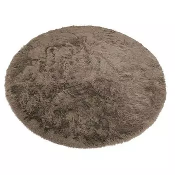 коврик меховой D990мм мокко полиэстер