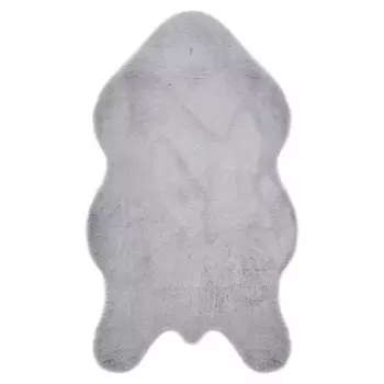 коврик меховой ШКУРА 500х880мм голубая норка полиэстер