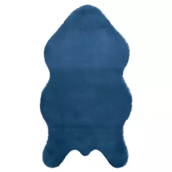 коврик меховой ШКУРА Аквамариновый 750х1300мм полиэстр/ТПР