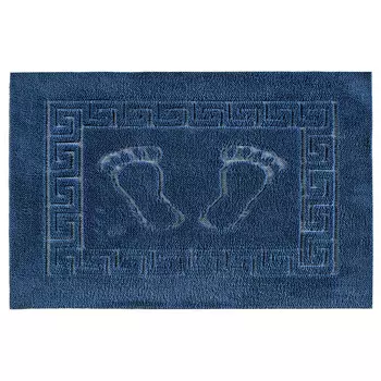 коврик-полотенце CASABEL для ног 45х65см синее, арт.4010-16295