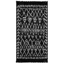 коврик SKANDY 600х1000мм черно-белый хлопок/полиэстер
