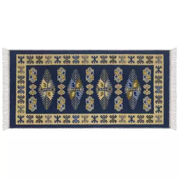 коврик универсальный SHAHINTEX ETNO 001 сапфир 600х1000мм полипропилен/хлопок/акрил