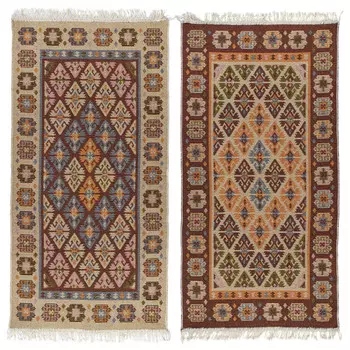 коврик универсальный SHAHINTEX ETNO 002 янтарь 600х1000мм полипропилен/хлопок/акрил