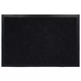 коврик VORTEX Trip 60х90см черный влаговпитывающий ребристый полиэстр, ПВХ