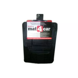 коврики для автомобиля универсальные, резиновые, 4 шт, черные