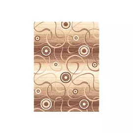 ковролин Принт Сфера 180 4м коричневый