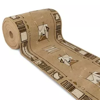 ковровая дорожка Люберецкие ковры Мокко 031/01 бежевая на отрез