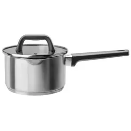 ковш APOLLO Gusto 1,8л 16см нерж.сталь стекл.крышка индукция