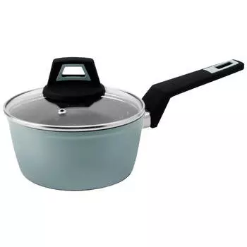 ковш ATMOSPHERE Nord 1,2л 16см антипр.покр. алюм. стеклянная крышка индукция