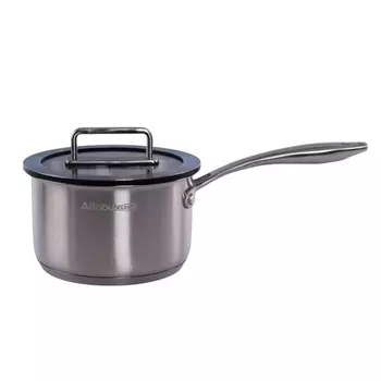 ковш ATTRIBUTE Argento 1,8л 16см нерж.сталь c крышкой индукция