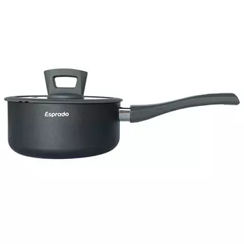 ковш ESPRADO Frontera Gris 1,5л 16см антипр.покр. алюминий стеклянная крышка индукция