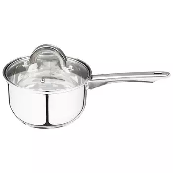 ковш MALLONY Mediano 1,9л 16см нерж.сталь с крышкой шкала объема