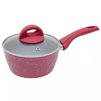 ковш MOULIN VILLA Raspberry 1,2л 16см антипр.покр. кован.алюм. стеклянная крышка индукция