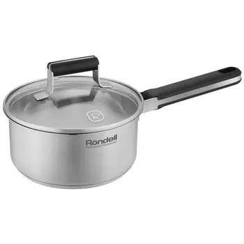 ковш RONDELL Bayoneta 1,3л 16см нерж.сталь c крышкой индукция