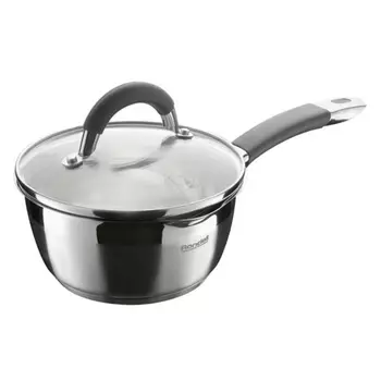 ковш RONDELL Flamme 1л 14см нерж.сталь стеклянная крышка