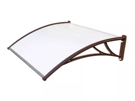 козырек для двери, 1200х930 мм, поликарбонат, молочный