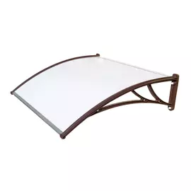 козырек для двери, 1200х930 мм, поликарбонат, молочный