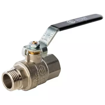 кран шаровой полнопроходной STOUT 1/2" ВР/НР ручка латунь