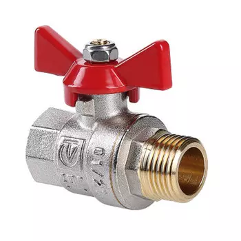 кран шаровой VALTEC Base 3/4" ВН ручка бабочка латунь