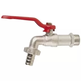 кран шаровый, 3/4" ручка, усиленный, водоразборный со штуцером