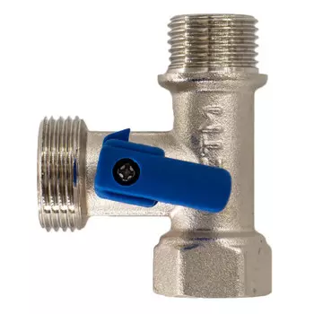 кран шаровый CTM для бытовых приборов 1/2"х3/4"х1/2" ВР/НР/НР