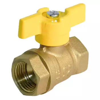 кран шаровый газовый БАЗ 1/2" в/в бабочка