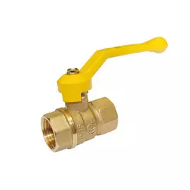 кран шаровый газовый ГАЛЛОП 1/2" в/в ручка латунь