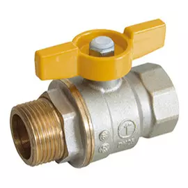 кран шаровый газовый GIACOMINI 3/4" в/н бабочка