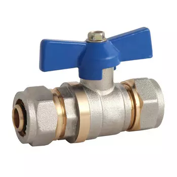 кран шаровый под металлопластиковую трубу, 16 х 16 ц/ц бант