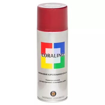 краска аэрозольная CORALINO RAL 3005 красное вино 520мл, арт.C13005